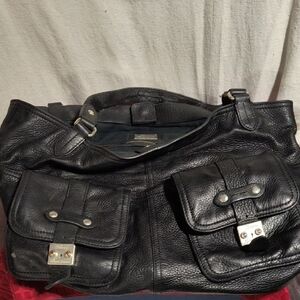 Ralph Lauren Black Leather Men's Bag